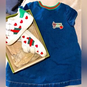 Toddler Gucci dress and shoes